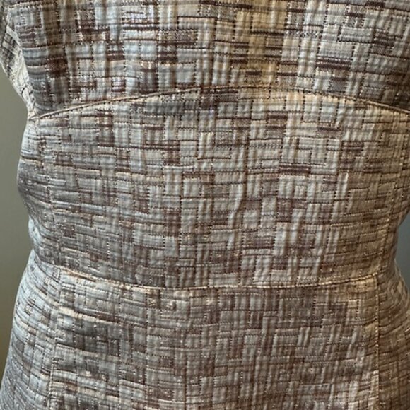 MAGGY LONDON GOLD METALLIC DRESSY SHIFT DRESS - Picture 6 of 6